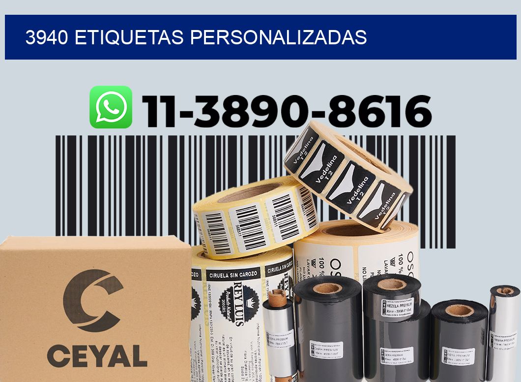3940 etiquetas personalizadas