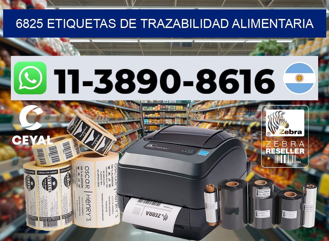 6825 Etiquetas de trazabilidad alimentaria