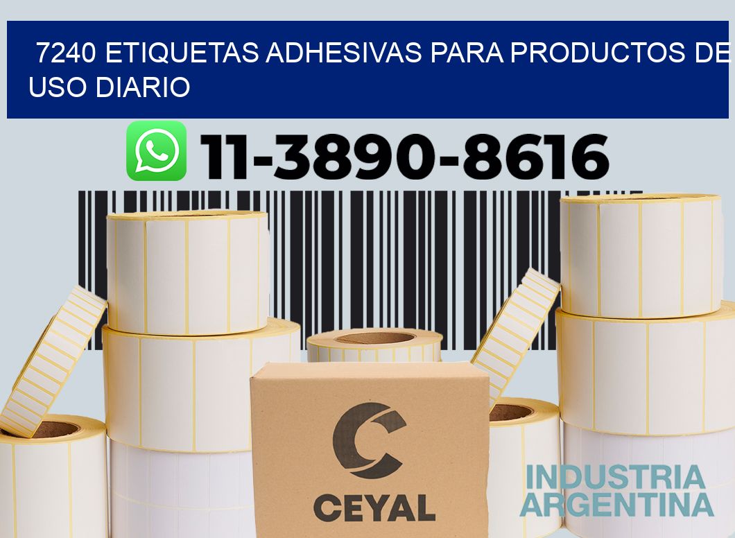 7240 Etiquetas adhesivas para productos de uso diario