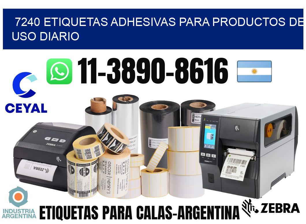 7240 Etiquetas adhesivas para productos de uso diario