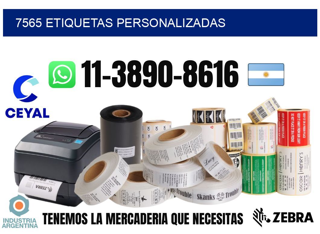 7565 etiquetas personalizadas