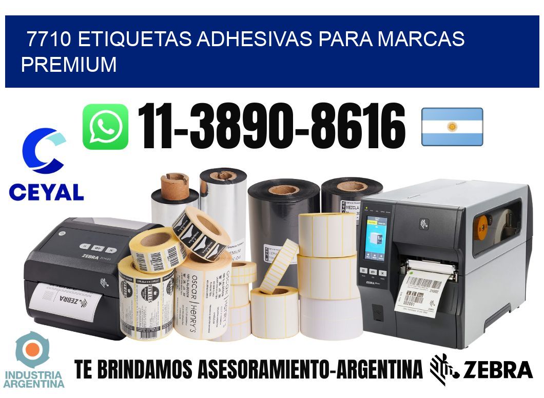 7710 Etiquetas adhesivas para marcas premium