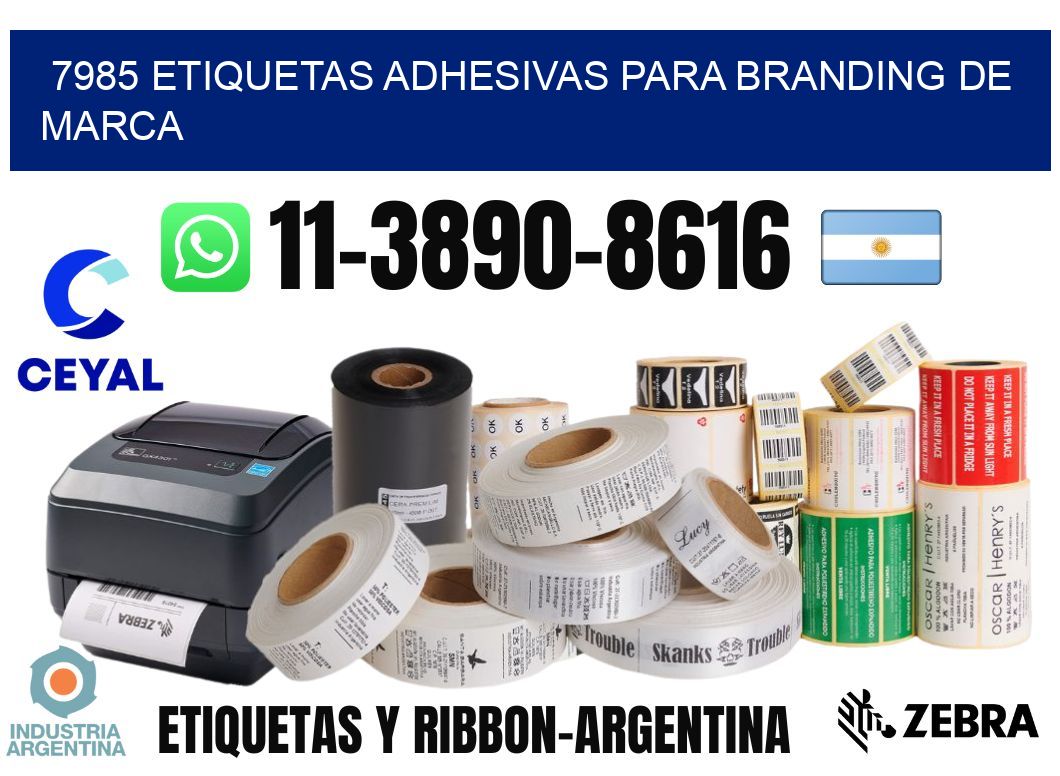 7985 Etiquetas adhesivas para branding de marca