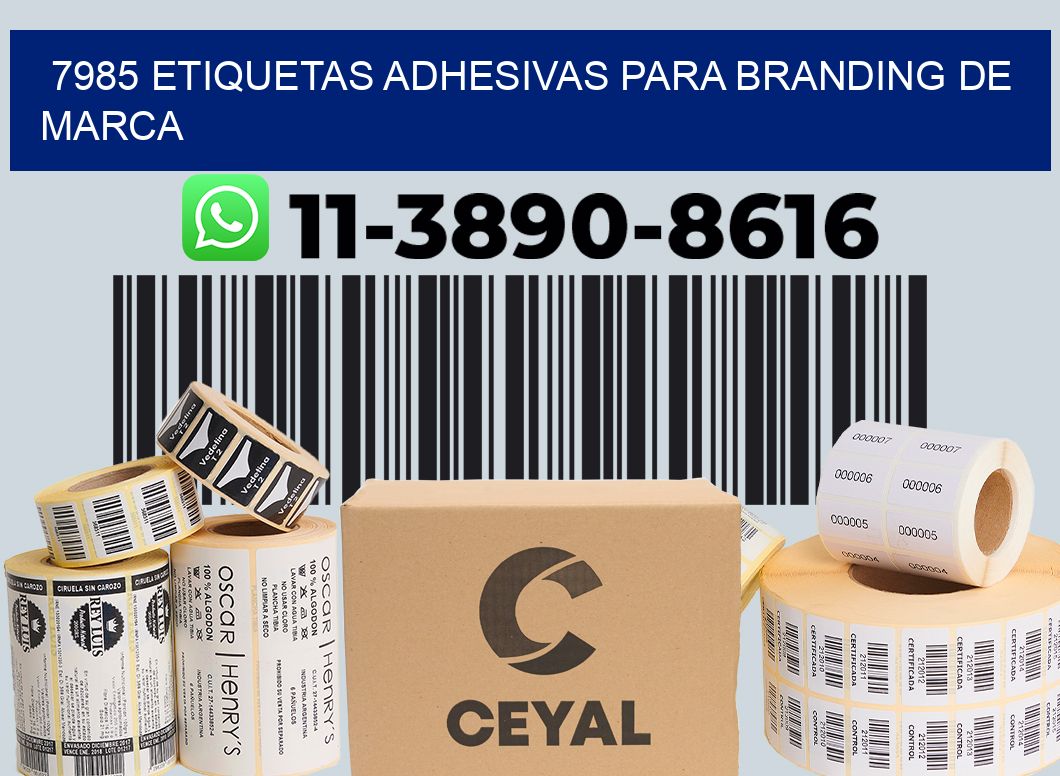 7985 Etiquetas adhesivas para branding de marca