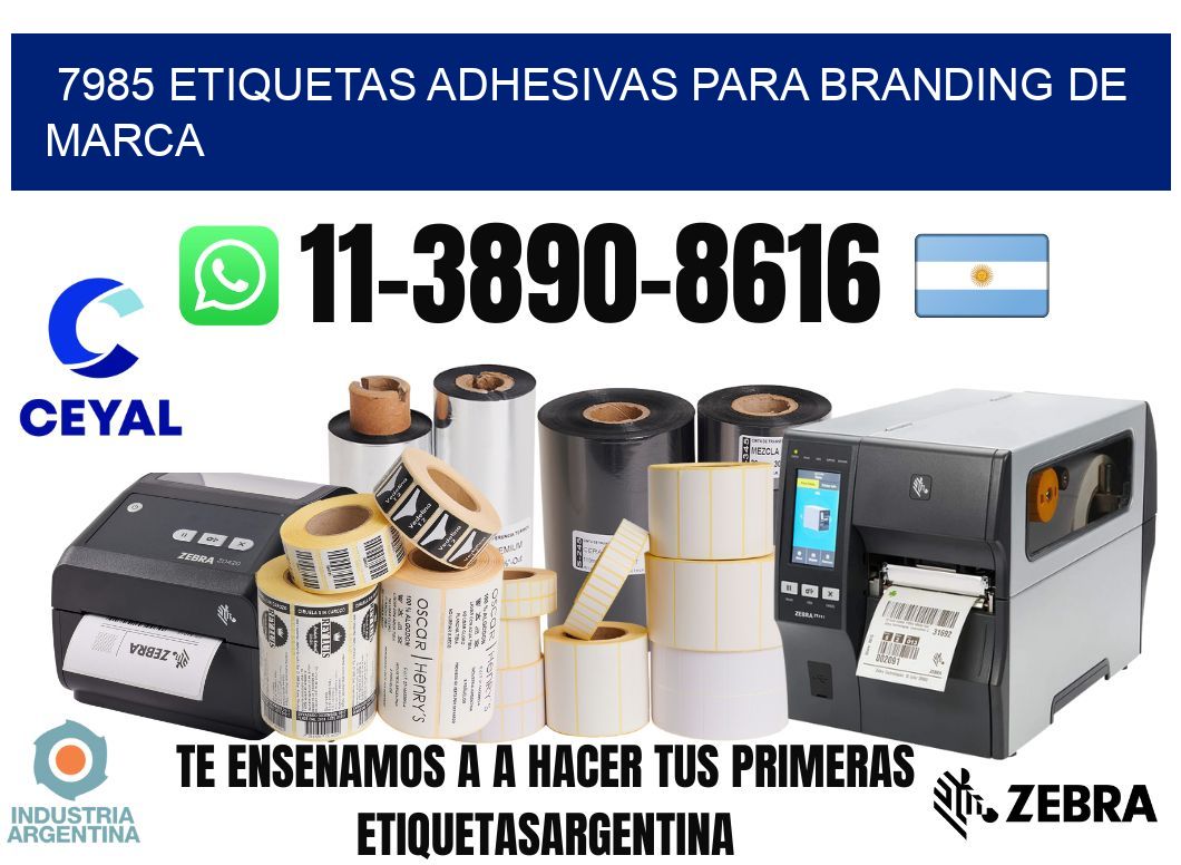 7985 Etiquetas adhesivas para branding de marca