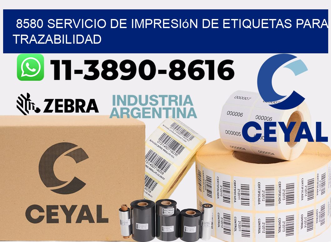 8580 Servicio de impresión de etiquetas para trazabilidad