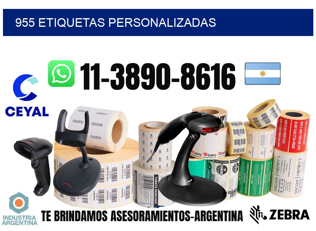 955 etiquetas personalizadas