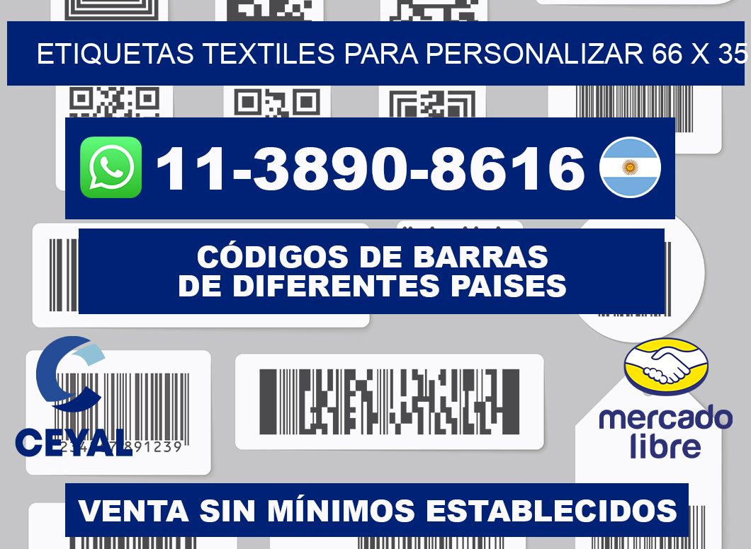 ETIQUETAS TEXTILES PARA PERSONALIZAR 66 x 35