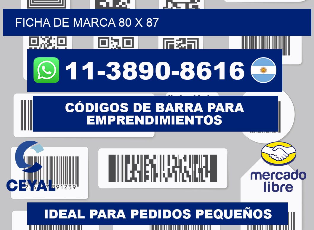 Ficha de marca 80 x 87