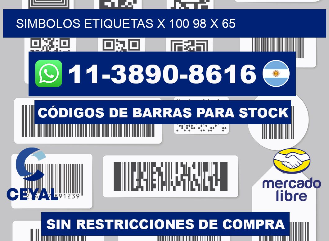 SIMBOLOS ETIQUETAS X 100 98 x 65