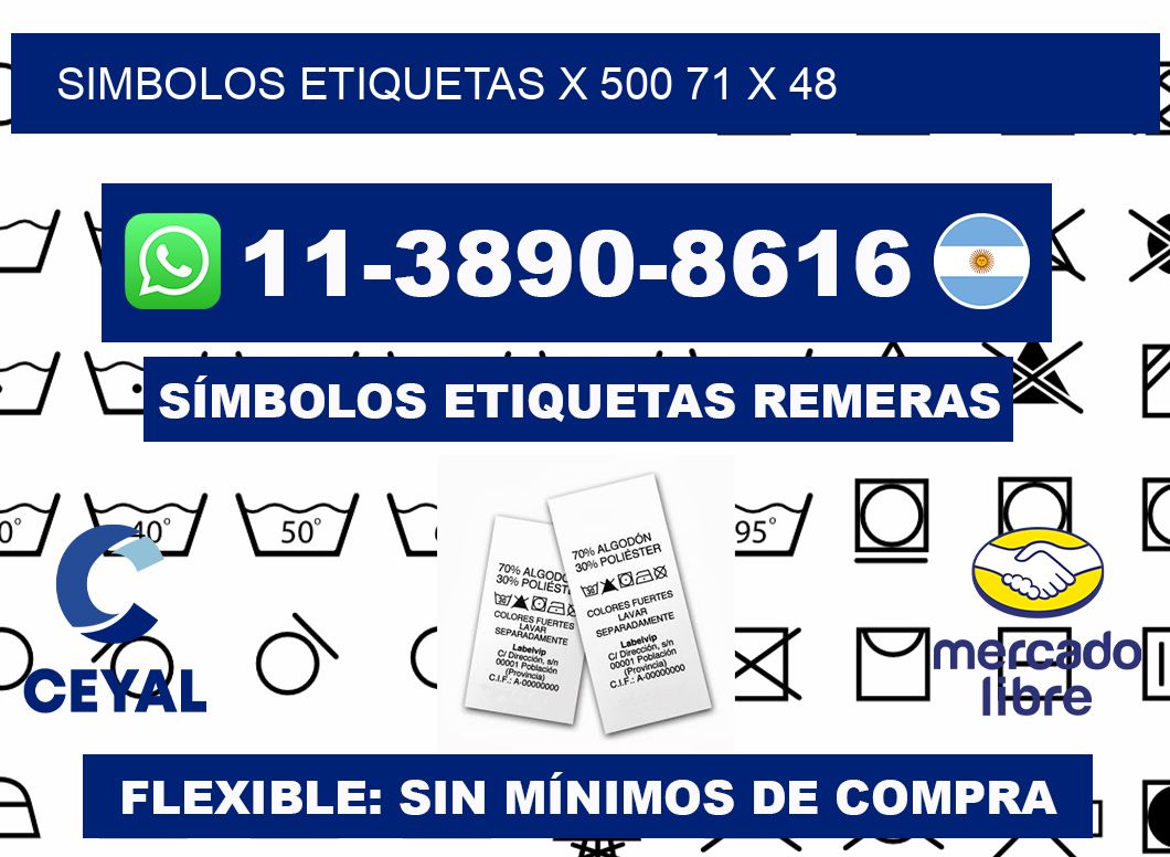 SIMBOLOS ETIQUETAS X 500 71 x 48