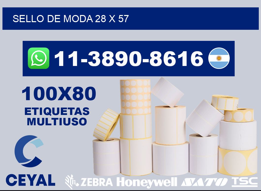 Sello de moda 28 x 57