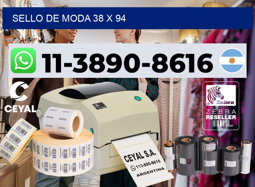 Sello de moda 38 x 94