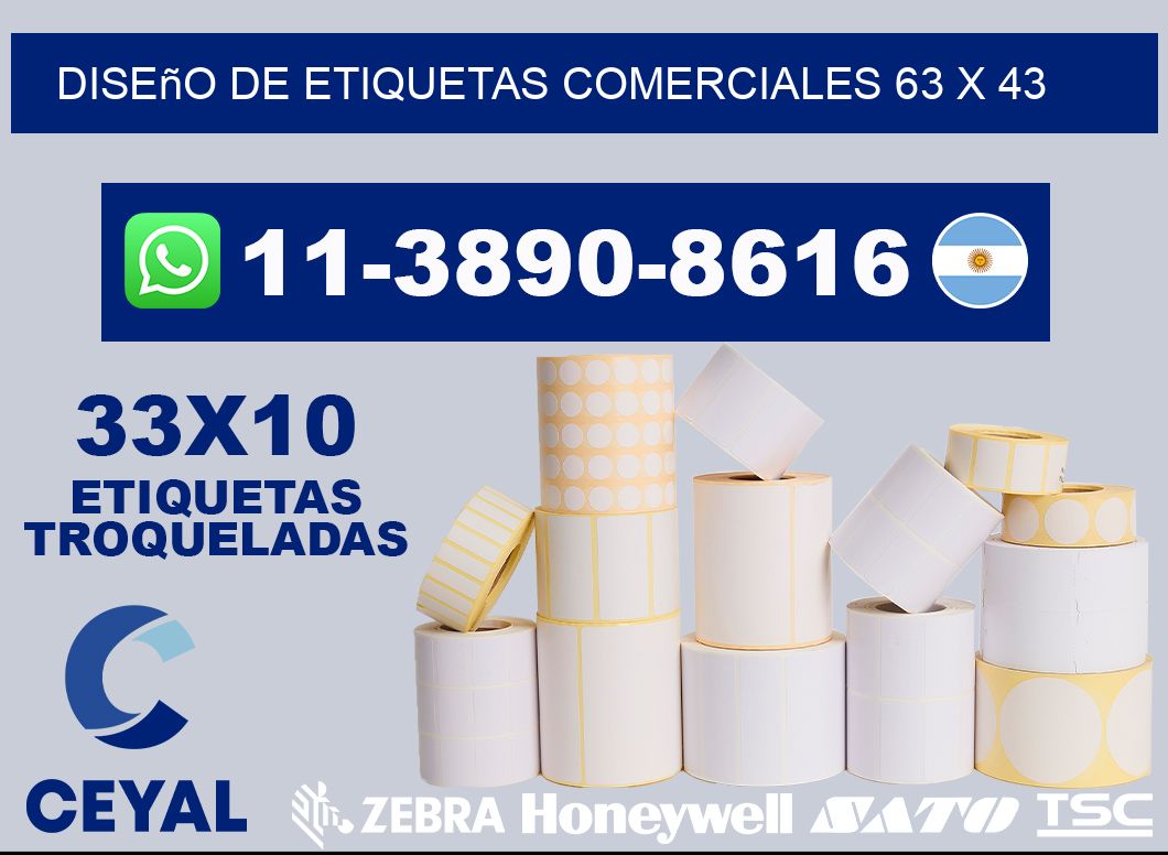 diseño de etiquetas comerciales 63 x 43
