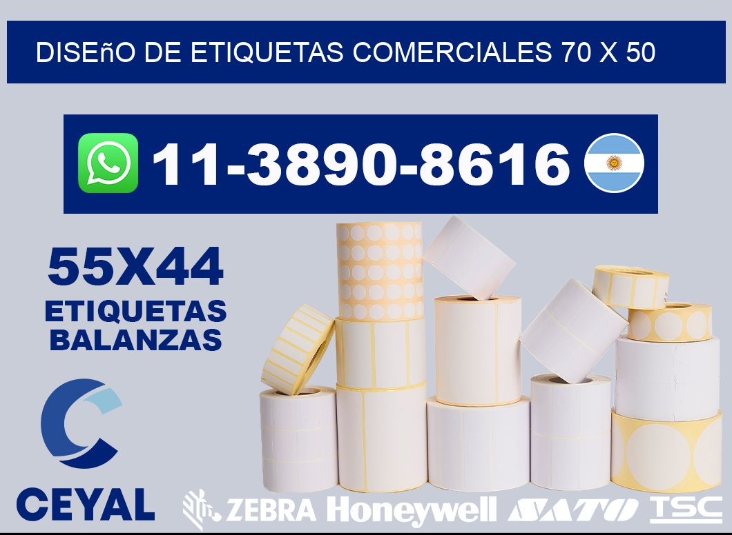 diseño de etiquetas comerciales 70 x 50