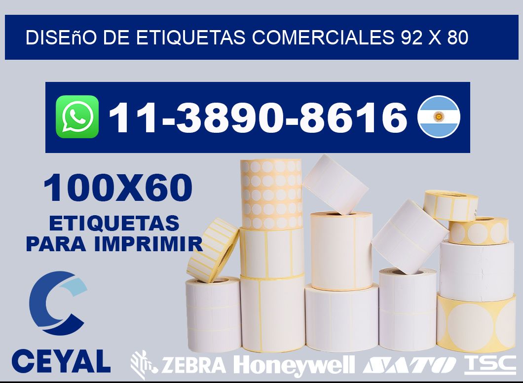 diseño de etiquetas comerciales 92 x 80
