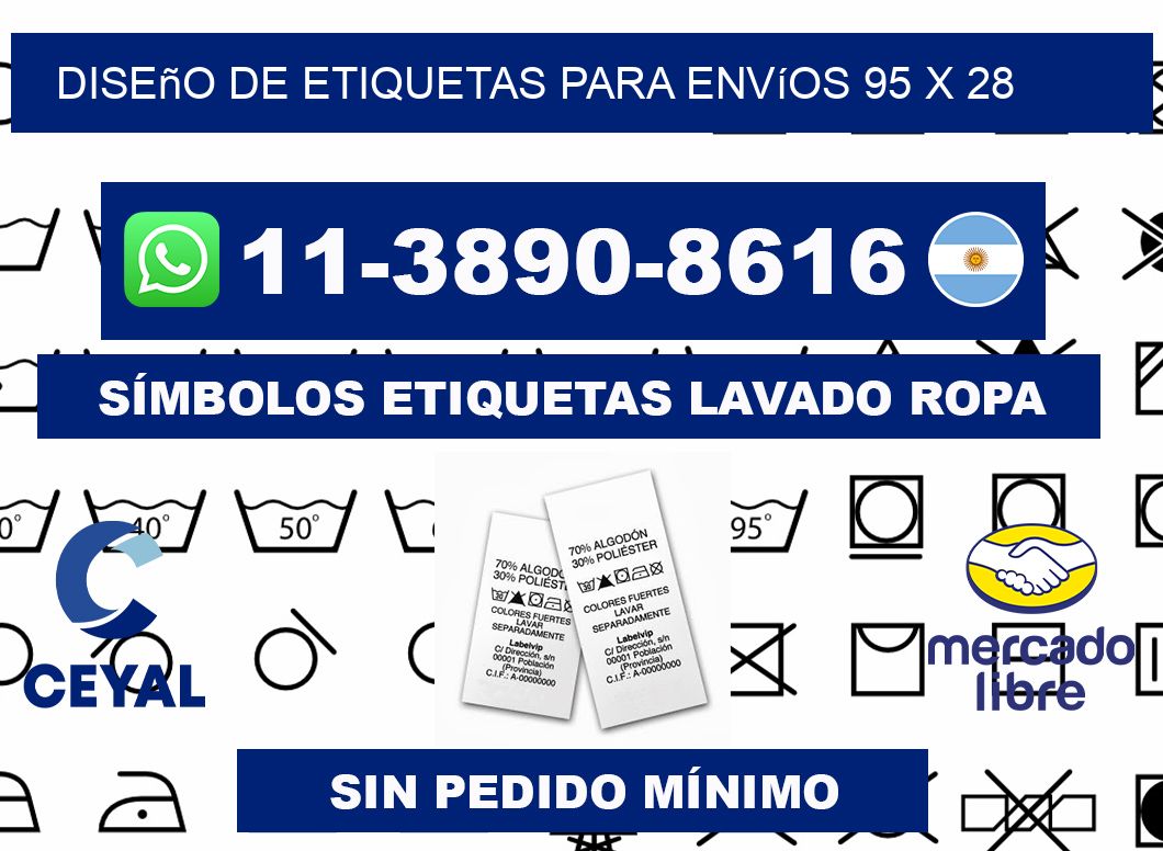 diseño de etiquetas para envíos 95 x 28