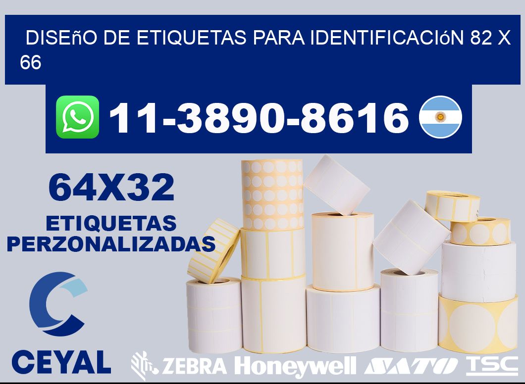 diseño de etiquetas para identificación 82 x 66