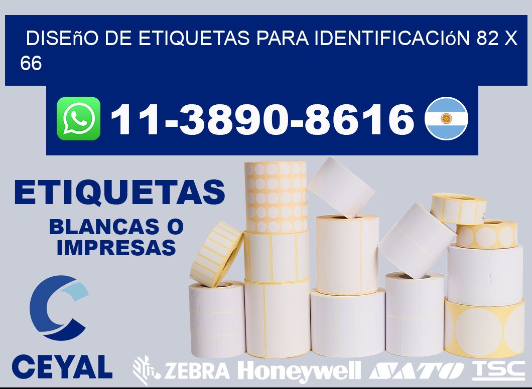 diseño de etiquetas para identificación 82 x 66