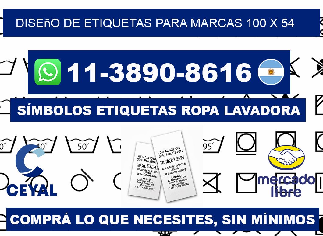 diseño de etiquetas para marcas 100 x 54
