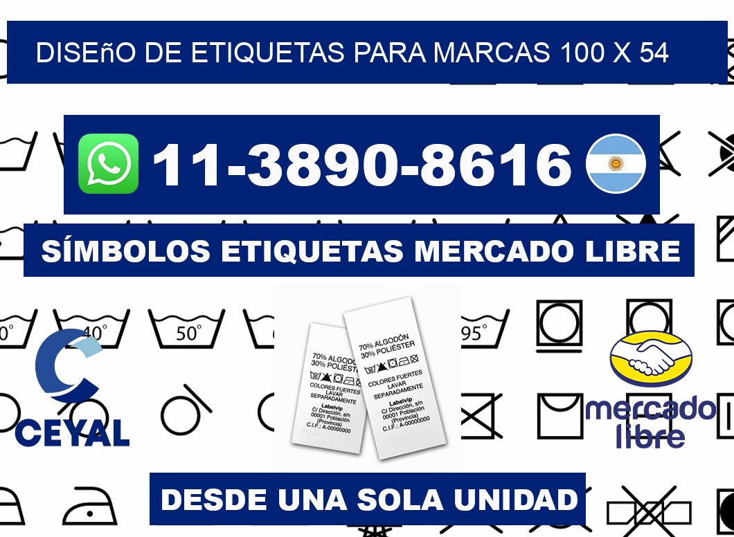 diseño de etiquetas para marcas 100 x 54