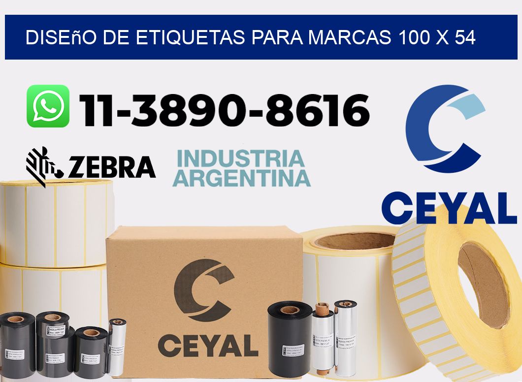 diseño de etiquetas para marcas 100 x 54