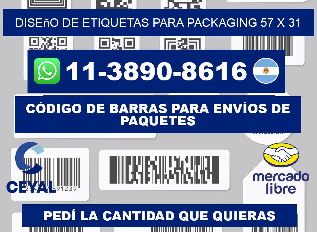 diseño de etiquetas para packaging 57 x 31