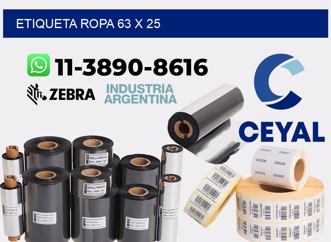 etiqueta ropa 63 x 25