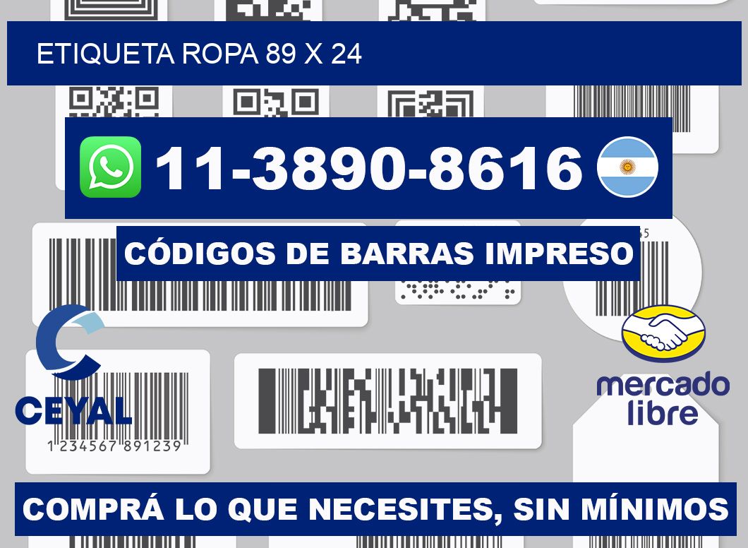 etiqueta ropa 89 x 24