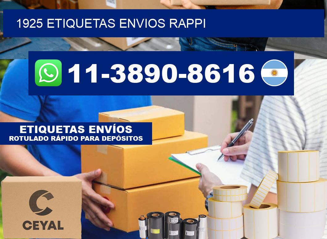 1925 etiquetas envios rappi