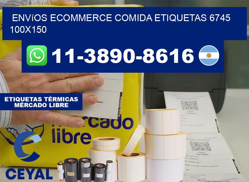 Envíos Ecommerce comida etiquetas 6745 100×150
