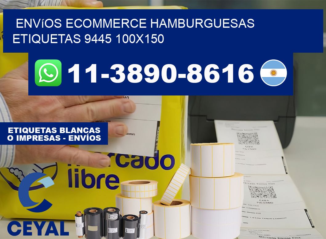 Envíos Ecommerce hamburguesas etiquetas 9445 100×150