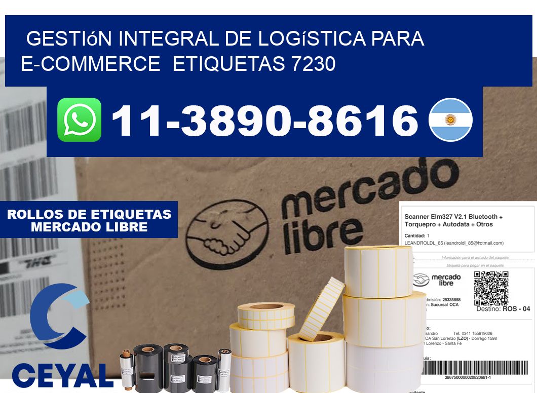 Gestión integral de logística para e-commerce etiquetas 7230