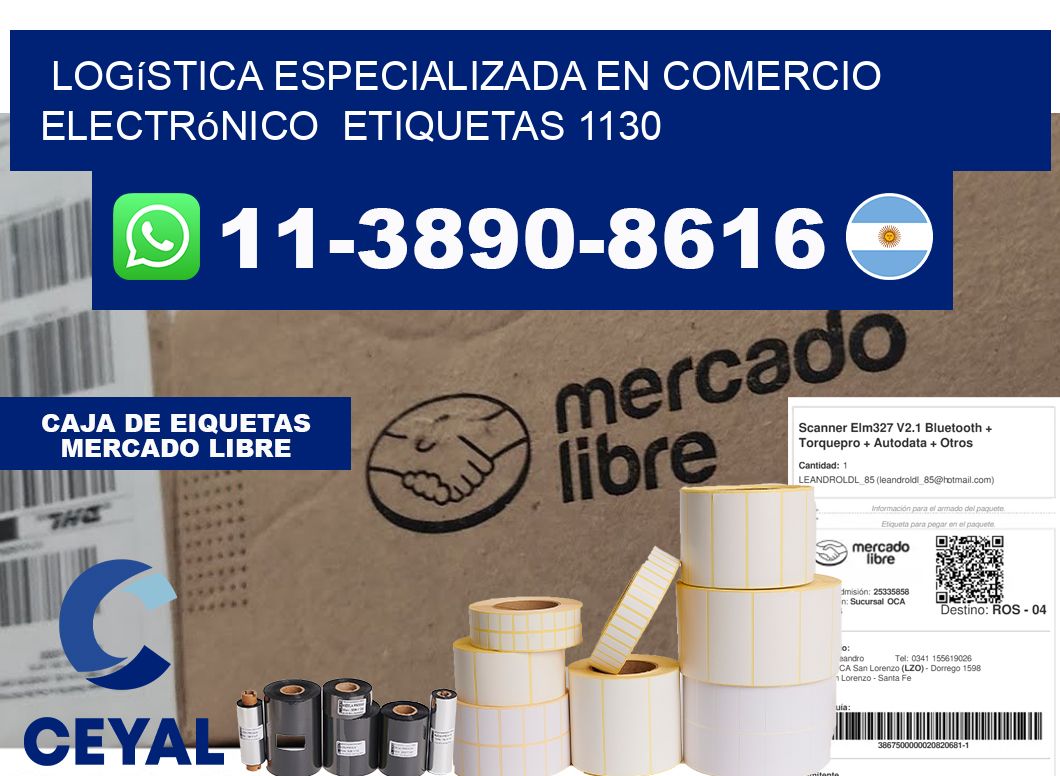 Logística especializada en comercio electrónico  etiquetas 1130