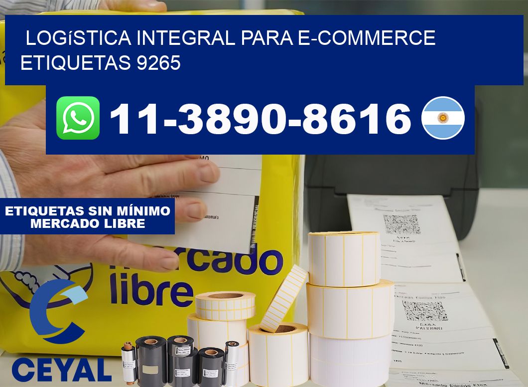 Logística integral para e-commerce  etiquetas 9265