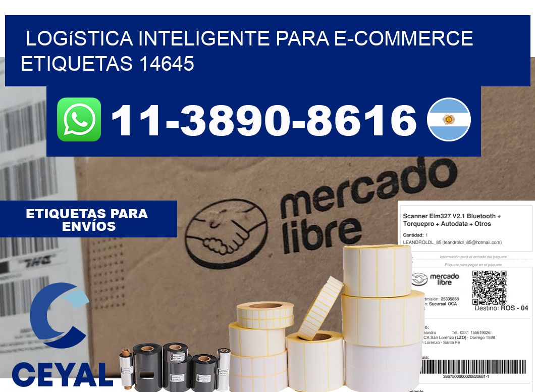 Logística inteligente para e-commerce etiquetas 14645