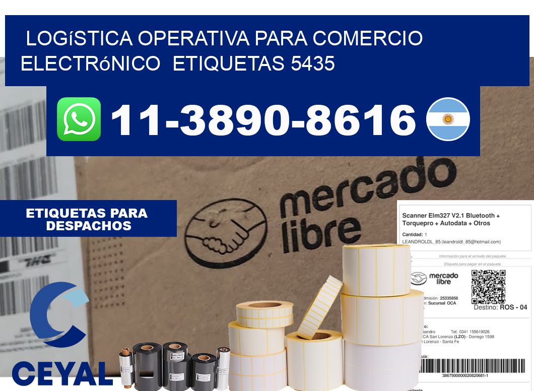 Logística operativa para comercio electrónico  etiquetas 5435