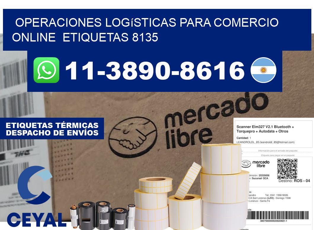Operaciones logísticas para comercio online  etiquetas 8135