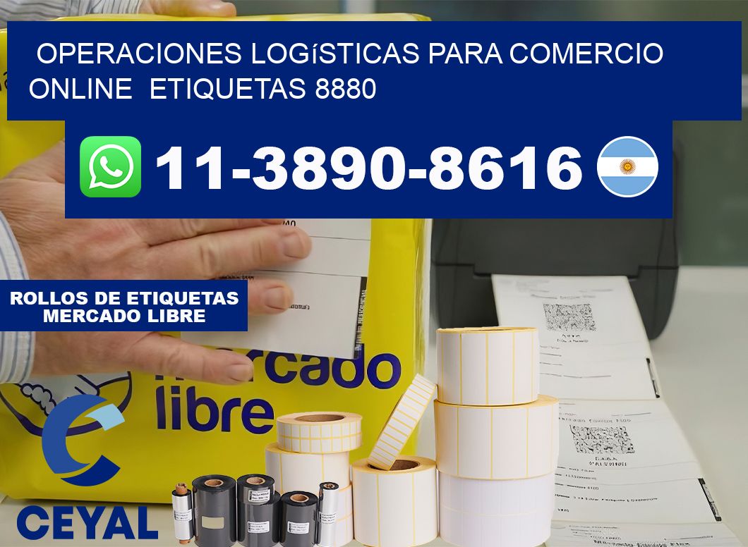 Operaciones logísticas para comercio online etiquetas 8880