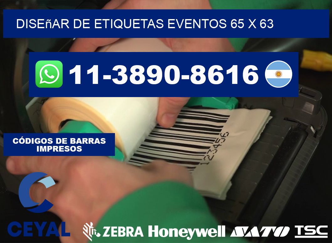 diseñar de etiquetas eventos 65 x 63