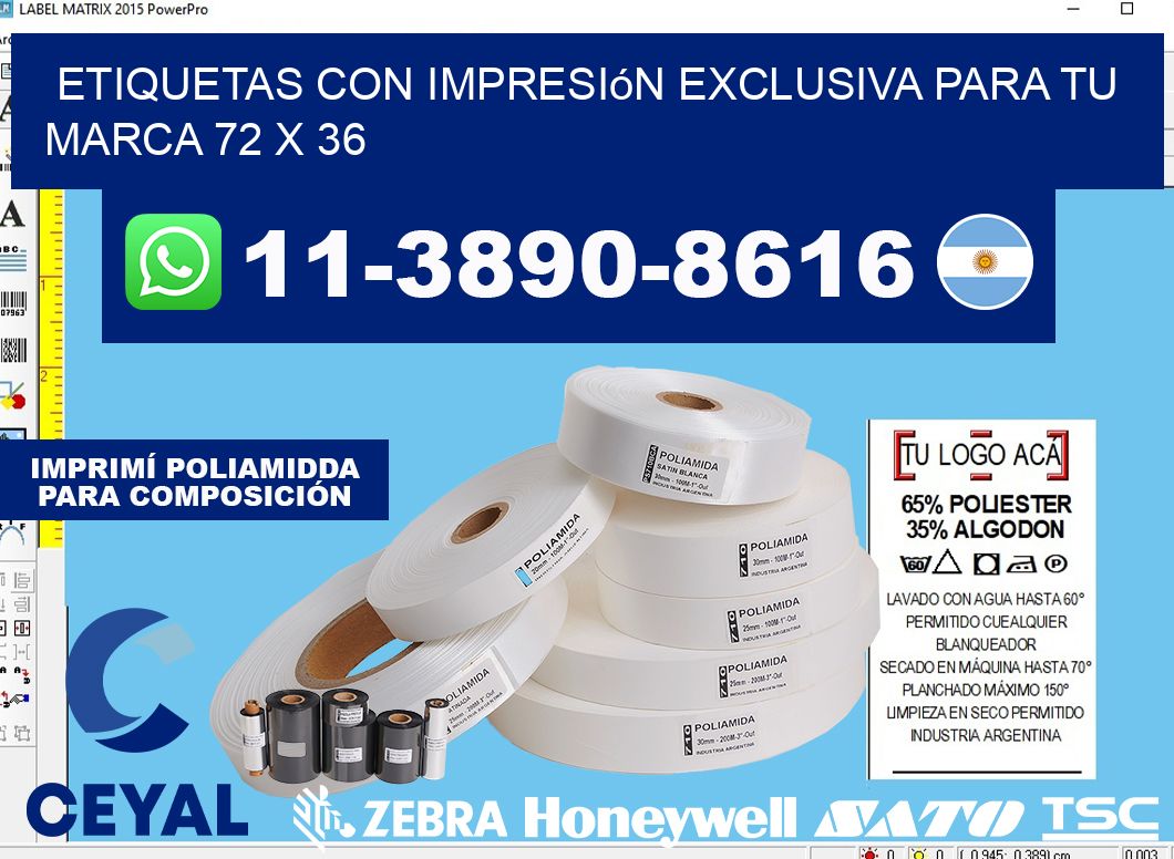 etiquetas con impresión exclusiva para tu marca 72 x 36