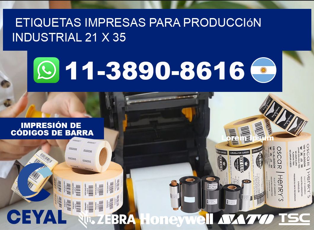 etiquetas impresas para producción industrial 21 x 35