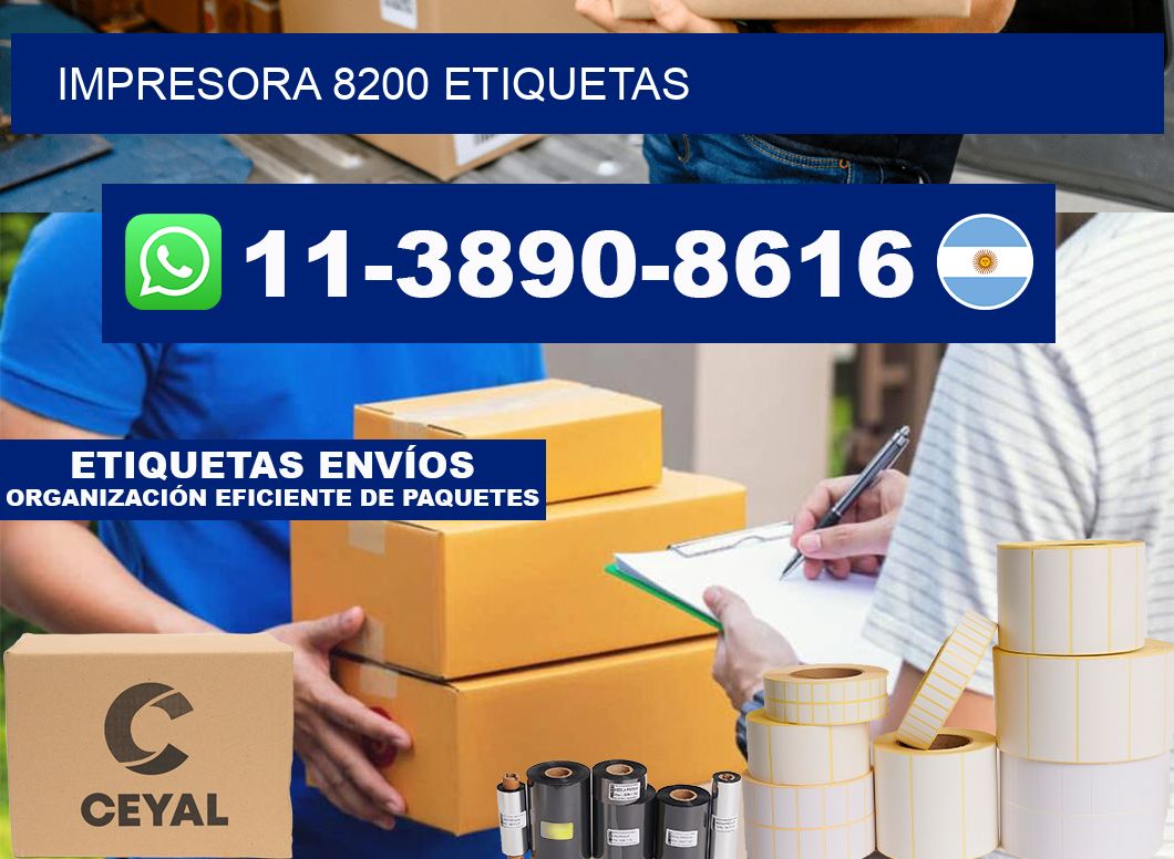 impresora 8200 etiquetas