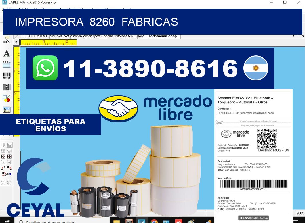 impresora  8260  fabricas