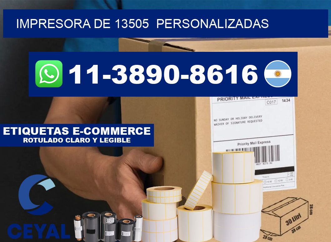 impresora de 13505  personalizadas