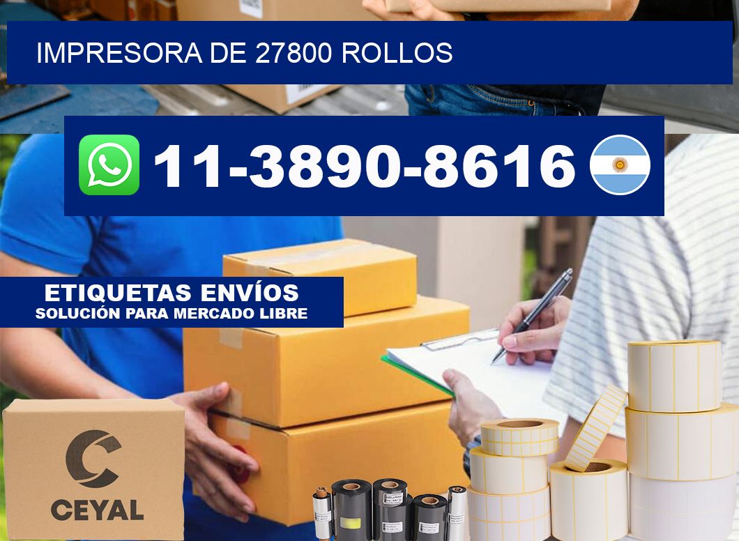 impresora de 27800 rollos