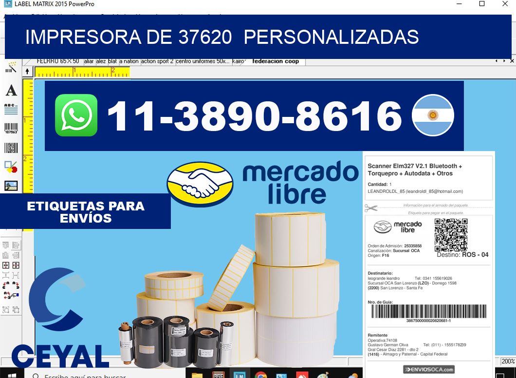 impresora de 37620  personalizadas