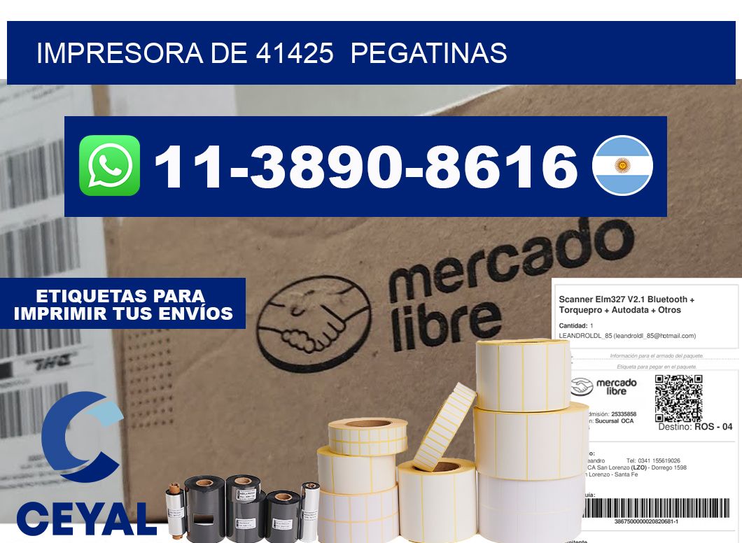 impresora de 41425  pegatinas