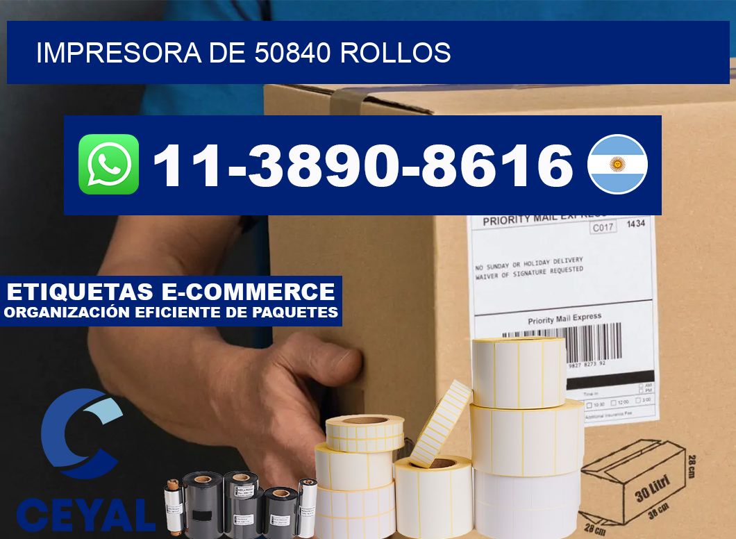 impresora de 50840 rollos