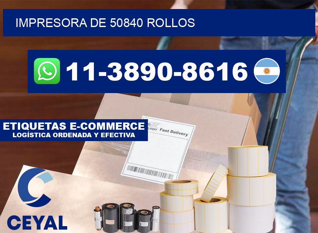 impresora de 50840 rollos